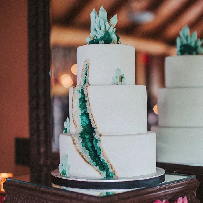 This New Geode Wedding Cake Trend Is Rocking The Internet