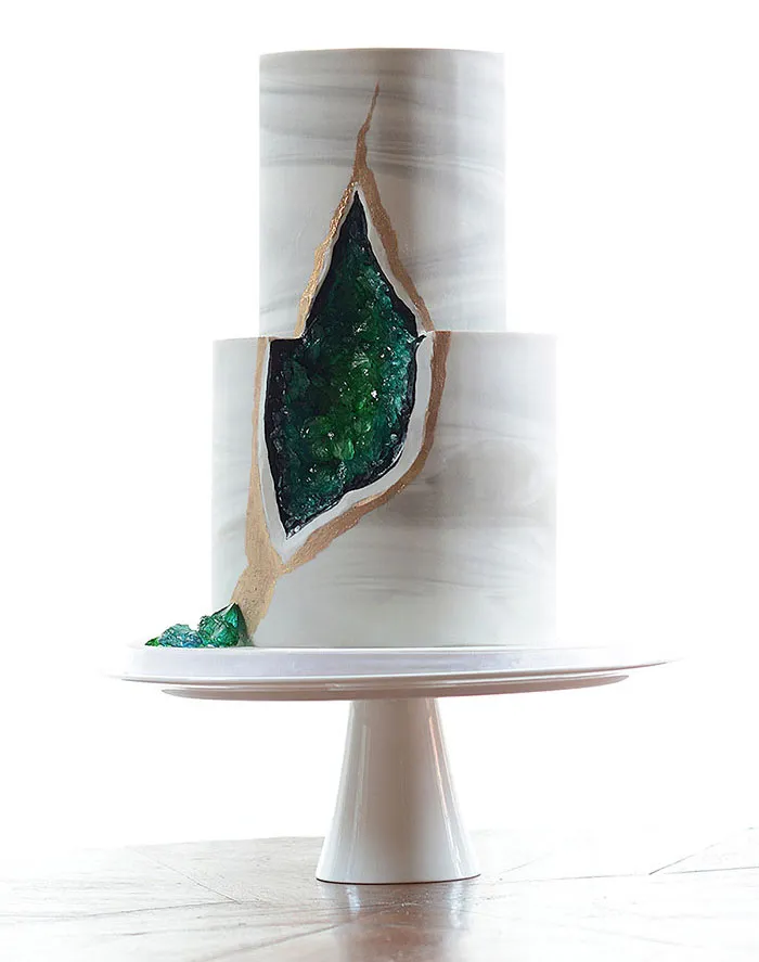 This New Geode Wedding Cake Trend Is Rocking The Internet