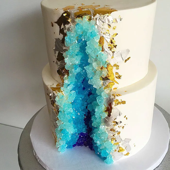This New Geode Wedding Cake Trend Is Rocking The Internet