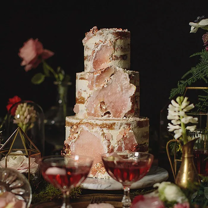 This New Geode Wedding Cake Trend Is Rocking The Internet