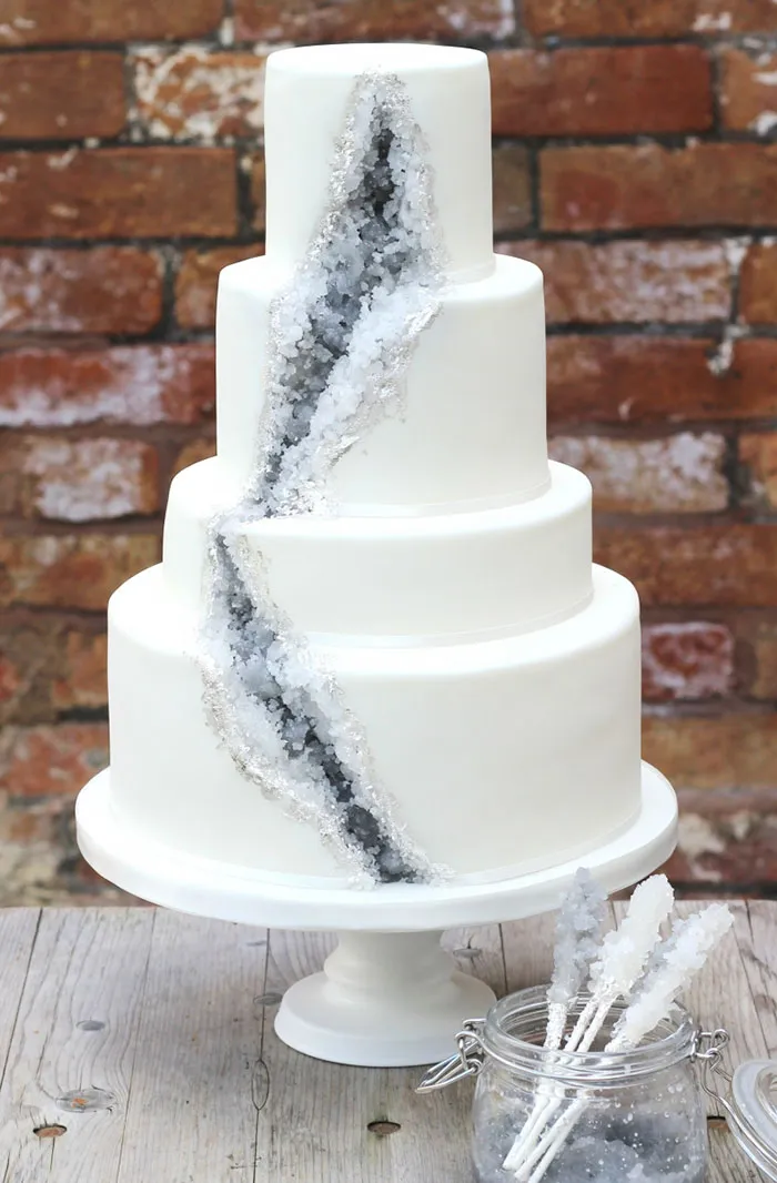 This New Geode Wedding Cake Trend Is Rocking The Internet