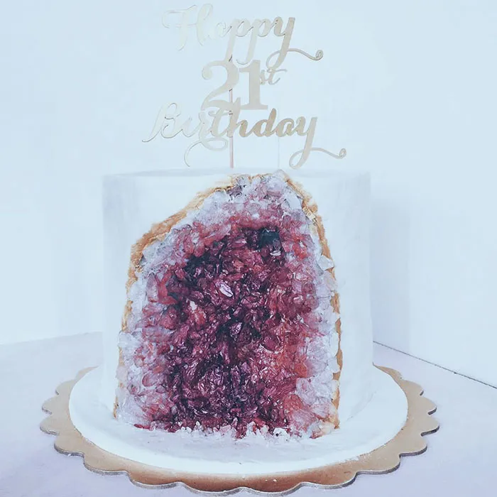This New Geode Wedding Cake Trend Is Rocking The Internet