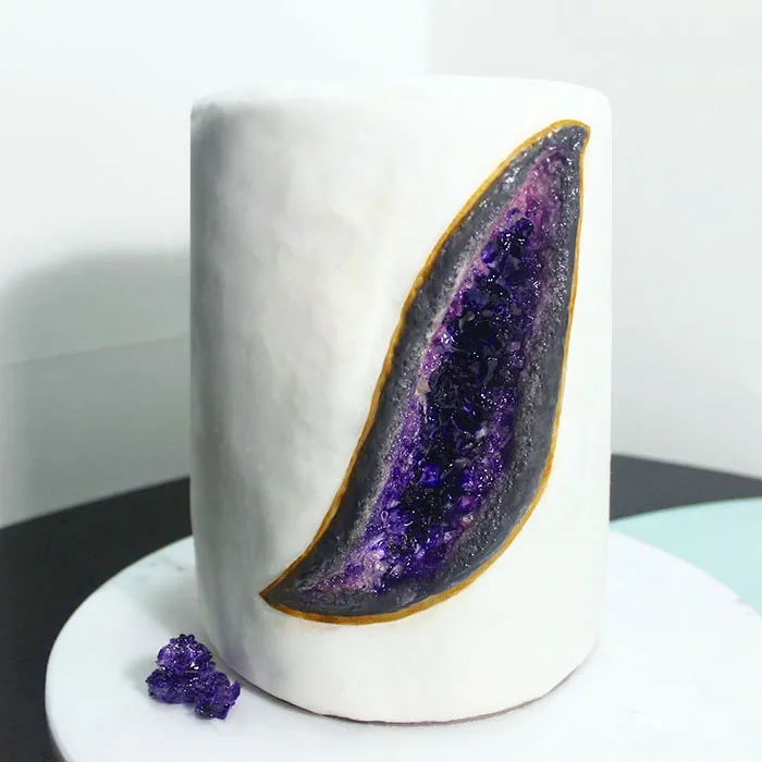 This New Geode Wedding Cake Trend Is Rocking The Internet