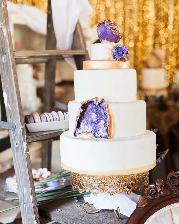This New Geode Wedding Cake Trend Is Rocking The Internet
