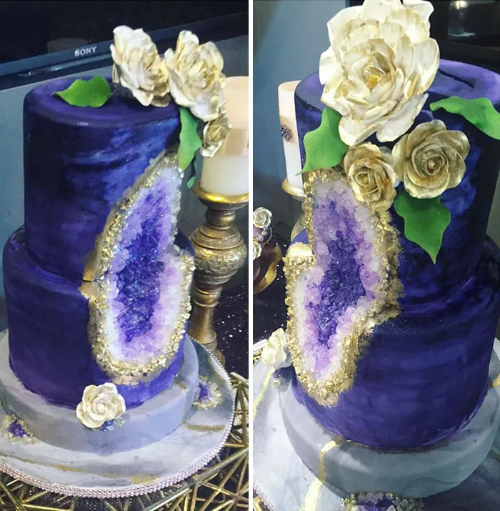 This New Geode Wedding Cake Trend Is Rocking The Internet
