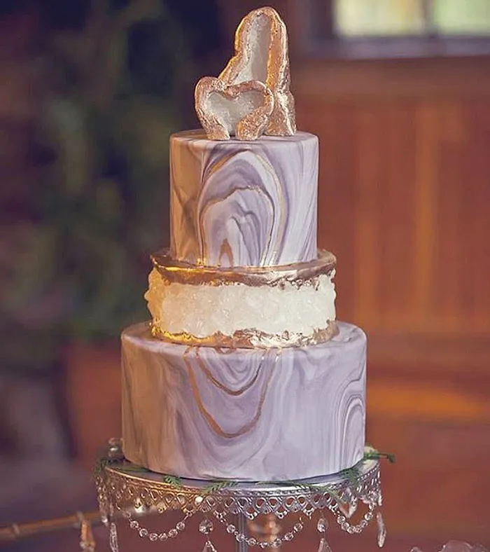 This New Geode Wedding Cake Trend Is Rocking The Internet