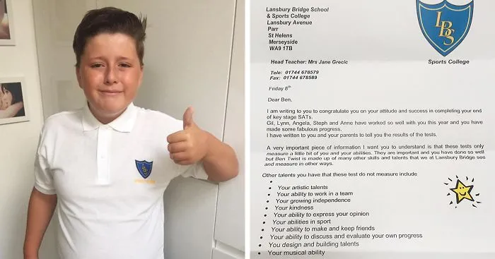 Boy With Autism Fails Exams, Receives The Most Unexpected Letter From School