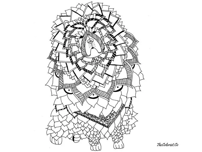 I Create Intricate Line Drawings Of Dogs