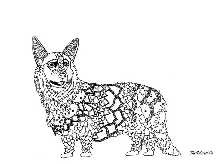 I Create Intricate Line Drawings Of Dogs