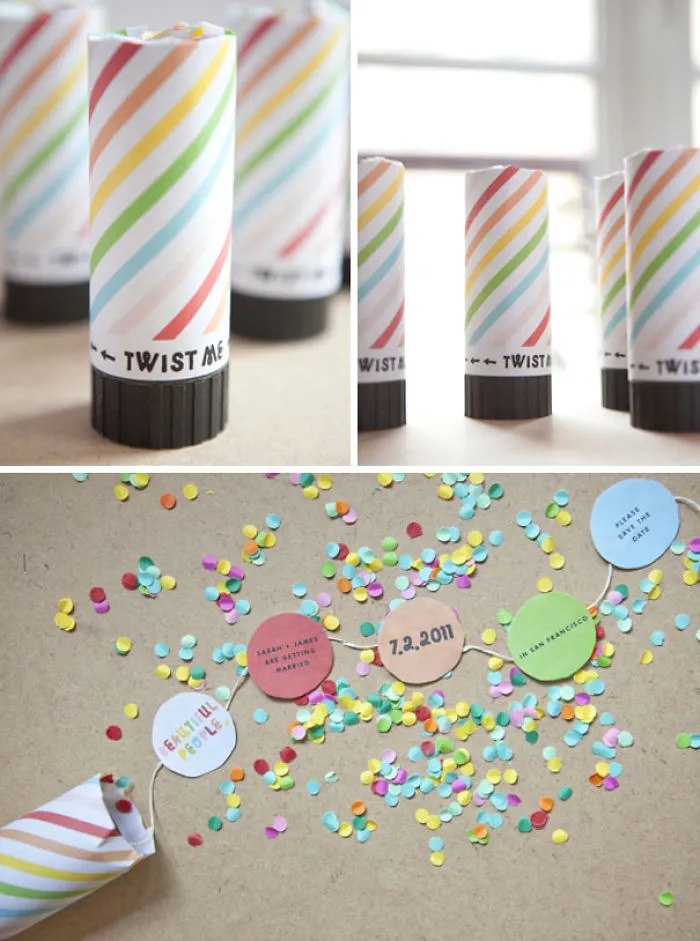 DIY Confetti Save The Date