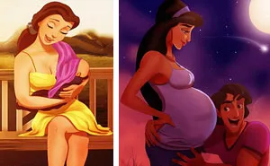 How Disney Princesses Would Look If They Were Mothers