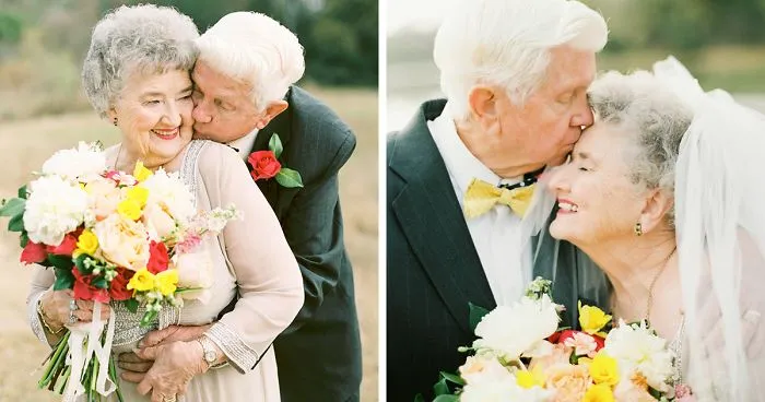 Grandparents Have The Sweetest Photoshoot To Celebrate 63 Years Of Being In Love