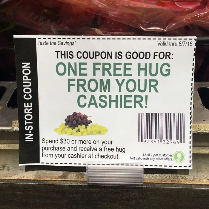 This Guy Left Some Fake In-Store Coupons At The Grocery Store