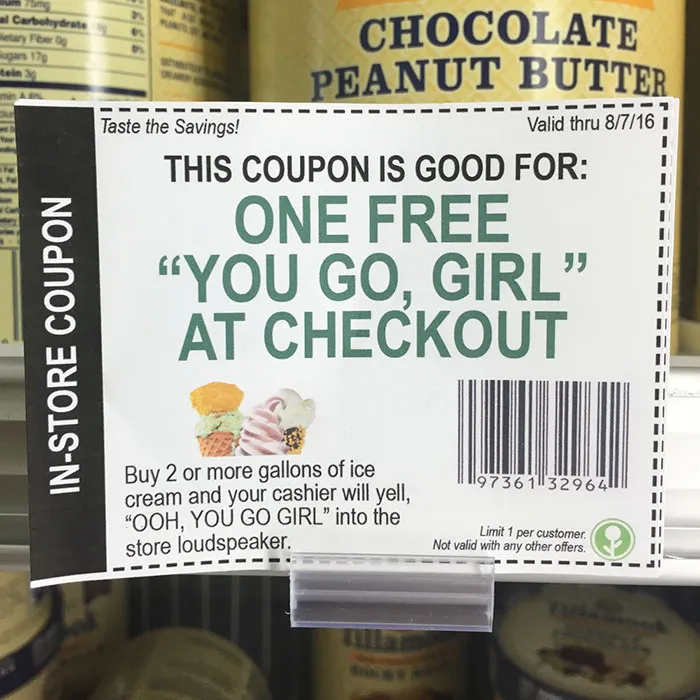 This Guy Left Some Fake In-Store Coupons At The Grocery Store