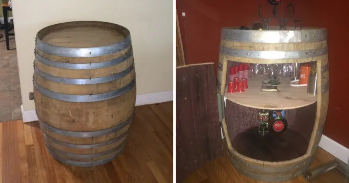 I Made A Wine Barrel Bar And You Can Make One Too!