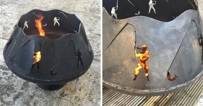 I Made Fishermans Firepit From Steel