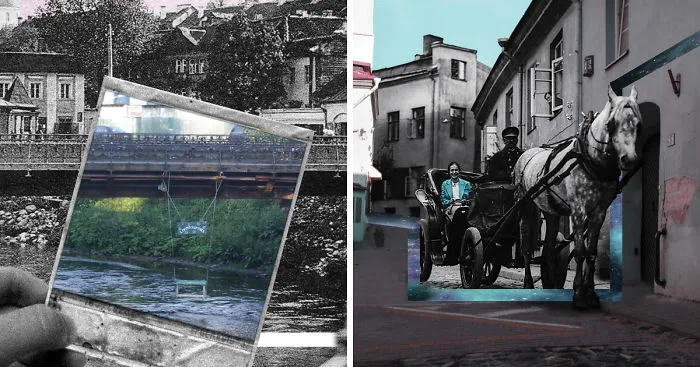 I Combined Old And New Photos Of The Same Place
