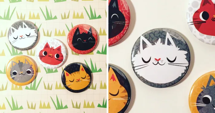 I Make Adorable Cat Magnets For The Real Cat People