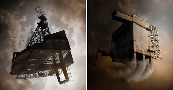 I Turn Photographs Of Postindustrial Poland Into Sci-Fi Artworks