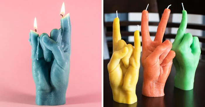 I Made Hand Gesture Candles