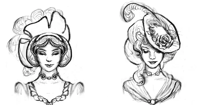 I Drew Disney Princesses In Hats