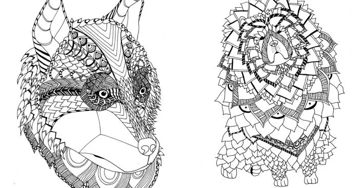 I Create Intricate Line Drawings Of Dogs