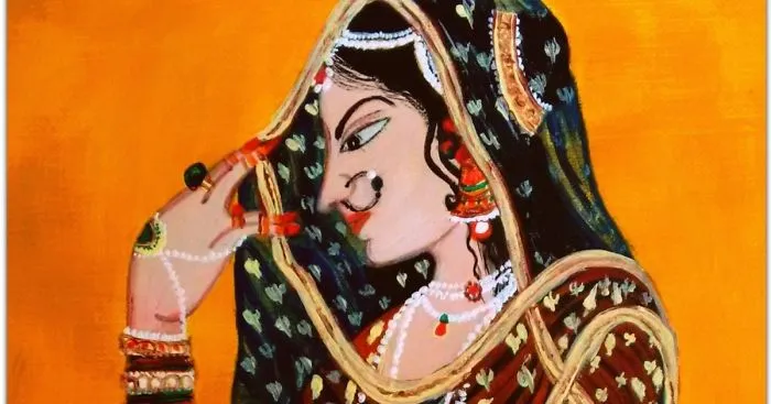 I Painted This Royal Lady To Represent The Old Ancient Mughal Era