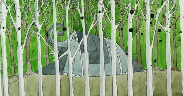 I've Been Drawing Elephants In The Tent For 8 Years On Every Camping Holiday