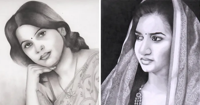 My Pencil Portraits On Paper