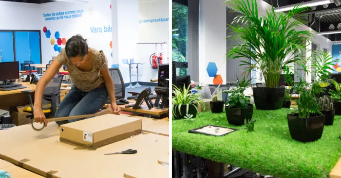 Creative Team Brought The Outdoors Into The Office With Their Own Desktop Garden