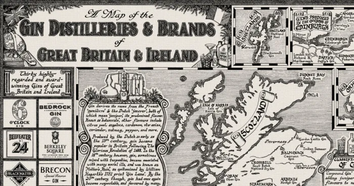 I Drew Gin & Whisky Maps That Took More Than 100 Hours To Make
