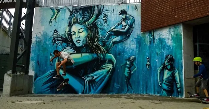 Italian Street Artist Takes Us Underwater By Painting This Mural