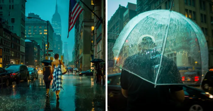 Gloomy Photos Of New York City Under The Rain