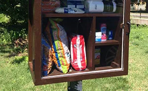 Little Street Pantry Where People Can Leave Products For Those In Need