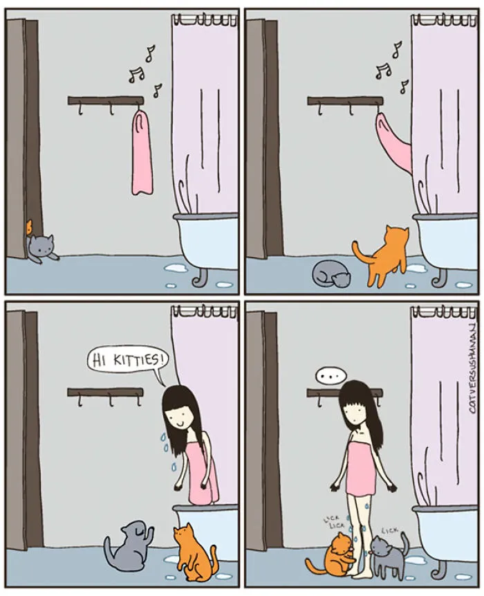 113 Hilarious Comics That Perfectly Capture Life With Cats