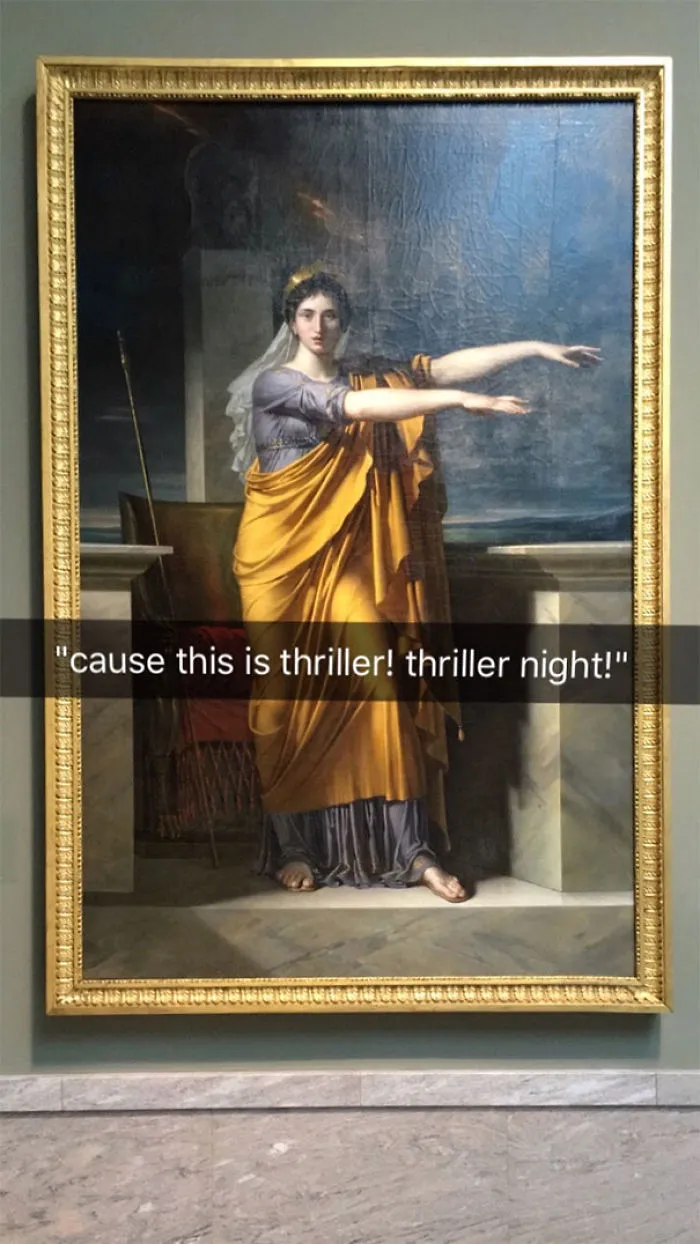 101 Museum Snapchats That'll Make Art History Fun Again
