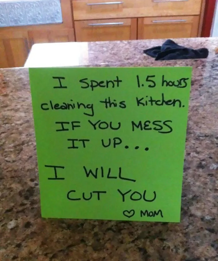 Lovely Note From Mom