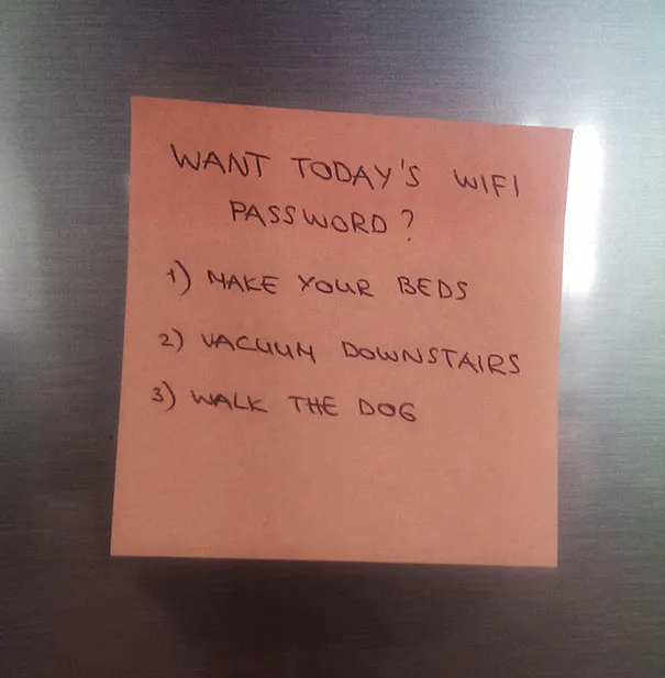Today´s Wifi Password