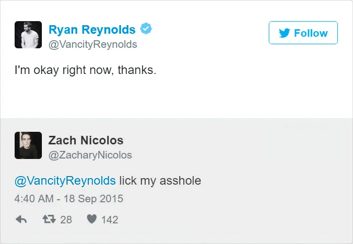 24 Times Ryan Reynold's Twitter Replies Were Pure Gold