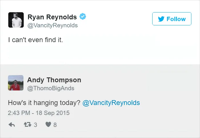 24 Times Ryan Reynold's Twitter Replies Were Pure Gold
