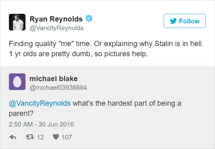 24 Times Ryan Reynold's Twitter Replies Were Pure Gold