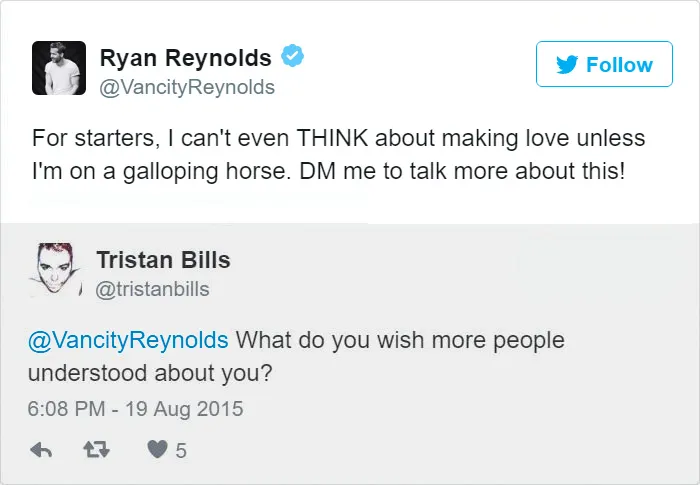 24 Times Ryan Reynold's Twitter Replies Were Pure Gold