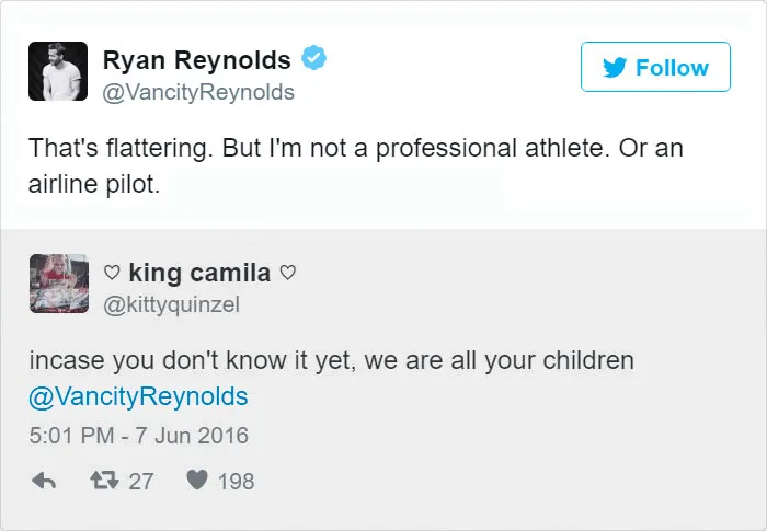 24 Times Ryan Reynold's Twitter Replies Were Pure Gold