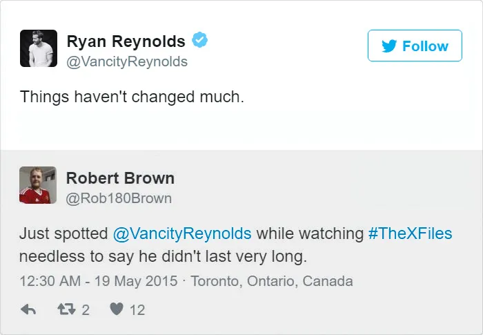 24 Times Ryan Reynold's Twitter Replies Were Pure Gold