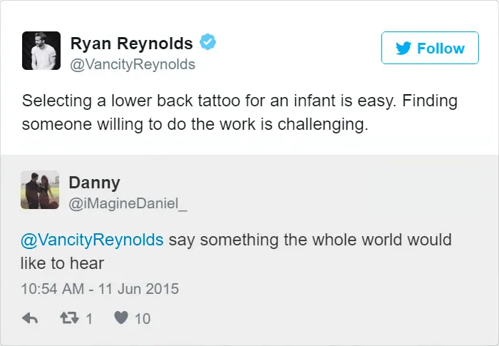 24 Times Ryan Reynold's Twitter Replies Were Pure Gold