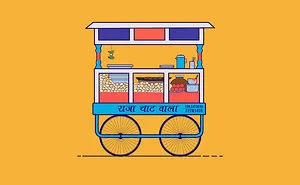 I Have Illustrated A Series On "the Joys Of Indian Street Food".