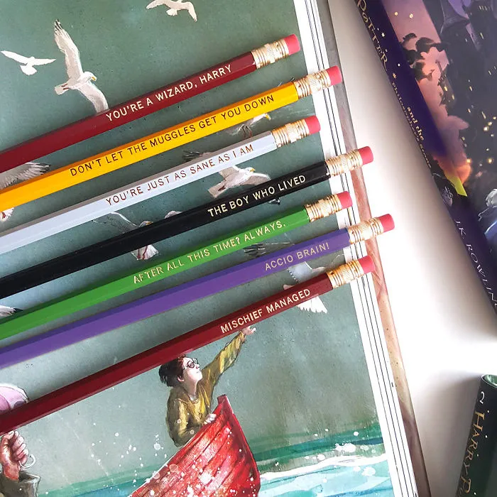 Harry Potter Quote Pencils
