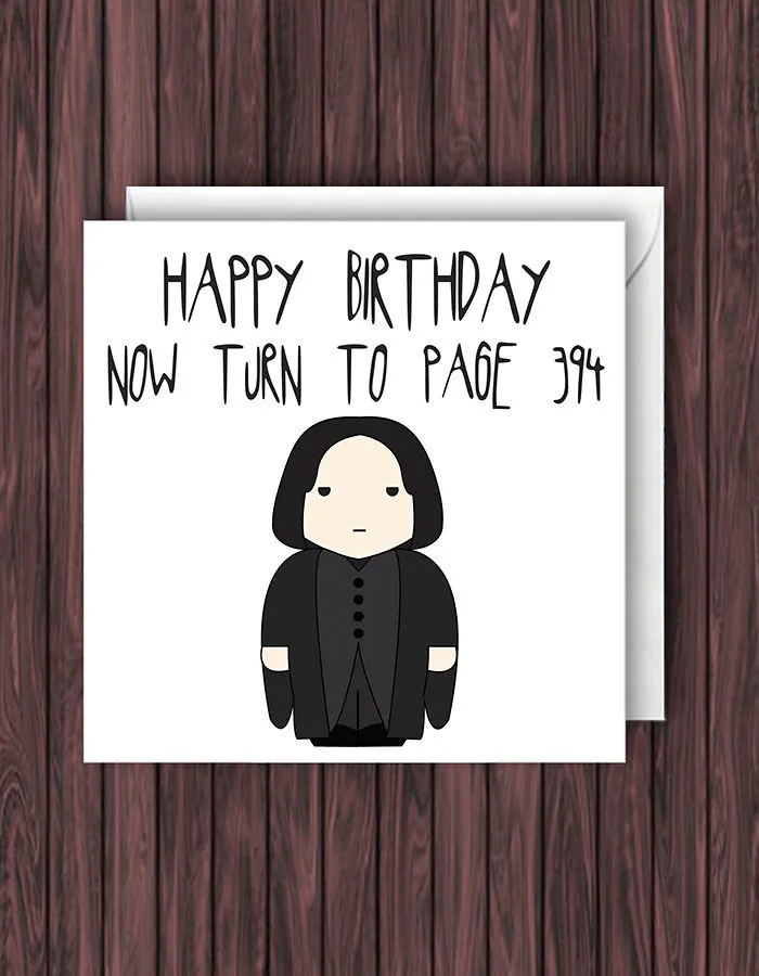 Harry Potter Birthday Card