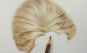 Hyperrealistic Hair Drawing By EmmyKalia