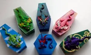 I Made Dragon Coffin Trinket Boxes